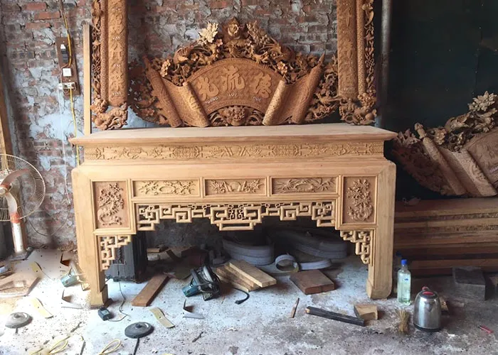 Án gian thờ gỗ gụ